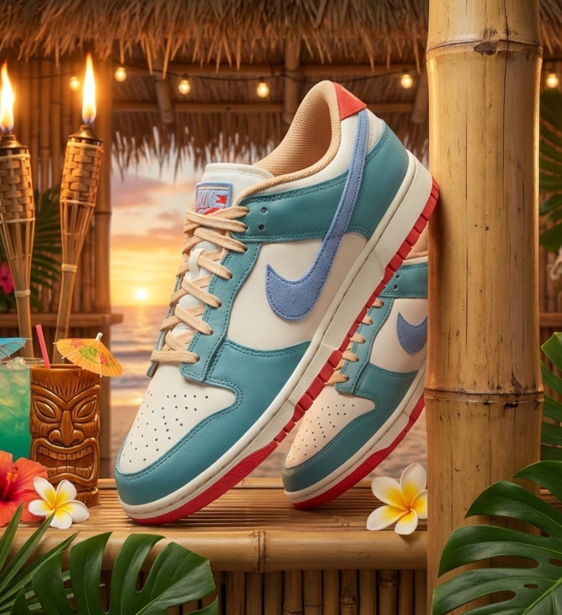 S-30☆ライトブルー花柄☆うわぐつタグ/シューズタグ/在庫2 Nike Dunk Low Premium Denim Turquoise HJ9112-110 Mens New | eBay