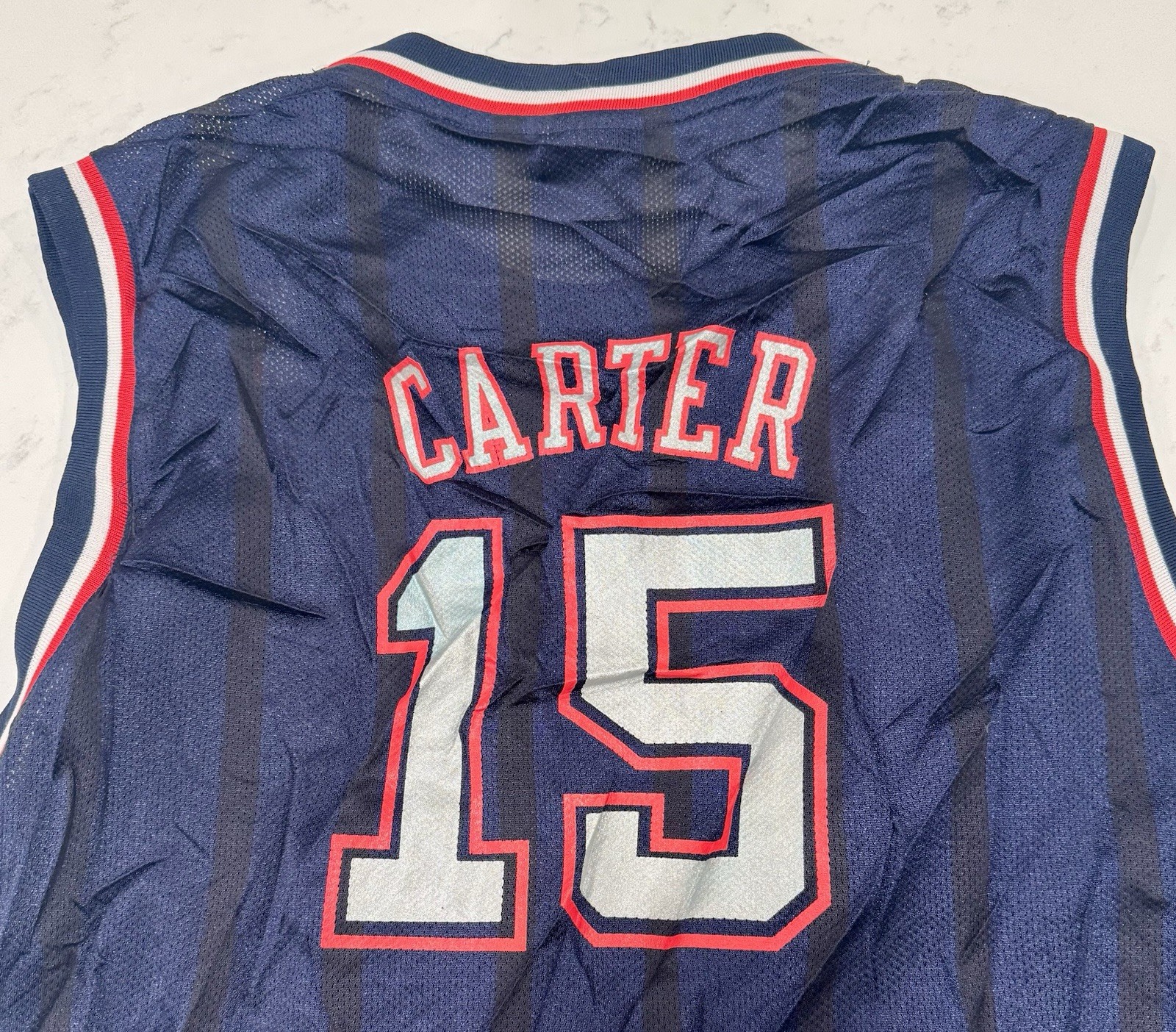 VTG Adidas New Jersey NJ Nets #15 Vince Carter Youth XL (18/20) thumbnail 4
