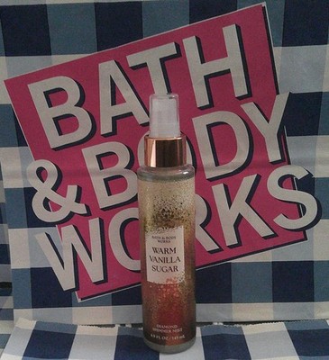 Bath & Body Works WARM VANILLA SUGAR Diamond Shimmer Mist LIMITED EDITION NEW