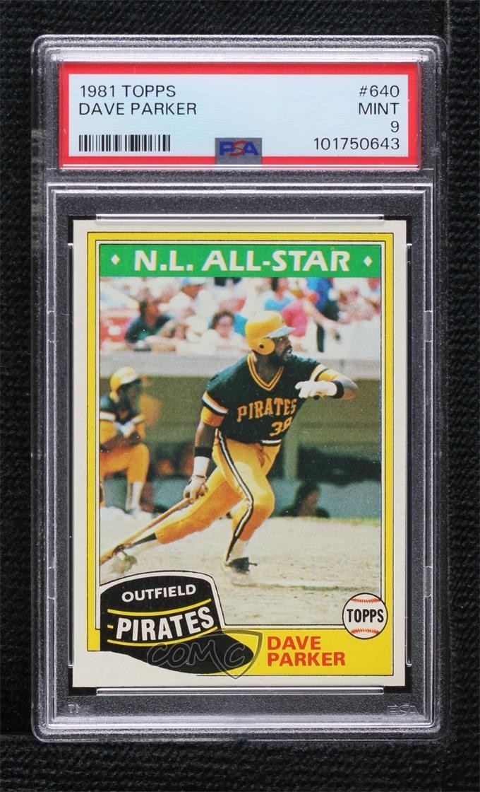 1981 Topps Dave Parker #640 PSA 9 MINT HOF 0e1c