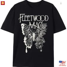 Vintage Fleetwood Mac T-Shirt Retro Rock Band Shirt Stevie Nicks Graphic Tee