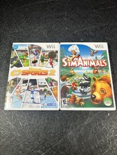 Nintendo Wii Games (2) Deca Sports 2 (w/ Manual), Sim Animals Very Good Cond.