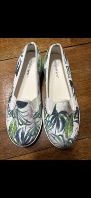 COMFORTVIEW  DOTTIE SLIP ON ATHLETIC SHOE~7.5W~GREEN LEAF NEW