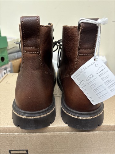 Neu im Karton Birkenstock Highwood Lace Mid Herren Leder Stiefel in Schokolade - Bild 5 von 5