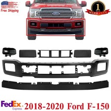 Front Bumper Paintable Fog Light Assembly Kit For 2018-2020 Ford F-150 Truck Front Bumper Paintable Fog Light Assembly Kit For 2018-2020 Ford F-150 Truck