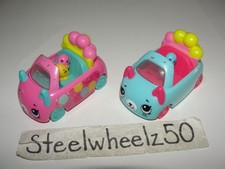 Shopkins Cutie Cars 2 McDonalds Toy Lot 2019 Moose Bumper Balloons Pink Blue