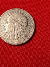 Poland 5 Zlotych 1934, Queen Jadwiga , Silver