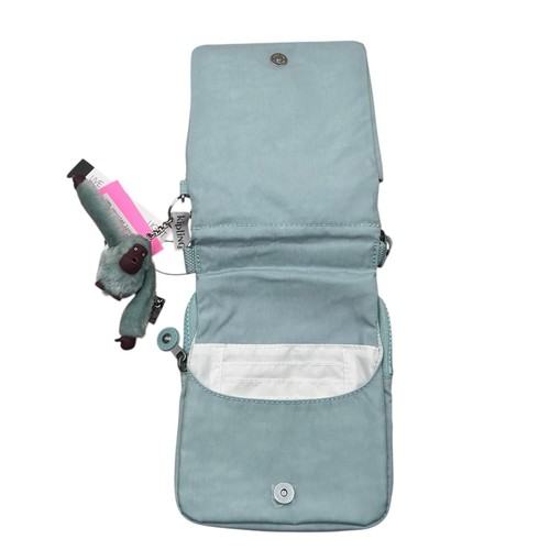 Petit sac bandoulière femme Kipling Eldorado nylon vert clair résistant à l'eau - Photo 4/11