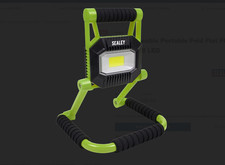 Sealey LEDFL10W Rechargeable Portable Fold Flat Floodlight 10W COB LED Li-ion