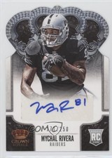 2013 Panini Crown Royale Silver Die-Cut Signatures /250 Mychal Rivera Auto 0c2