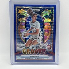 Sonia Citron 2025 Mystics RC WNBA Prizm Blue Pulsar Groovy #'d 139/199