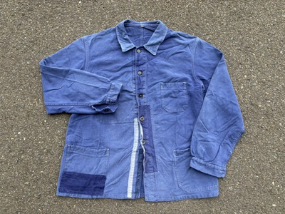 #ad Patched Vintage 60s French Work Jacket Chore Workwear VETRA Rare Boro Kapital AU $209.00