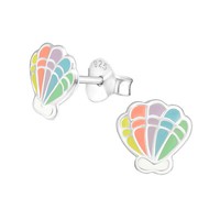 Muschel Kinder Ohrringe 925 Silber FüR MäDchen Ohrstecker Schmuck Geschenk