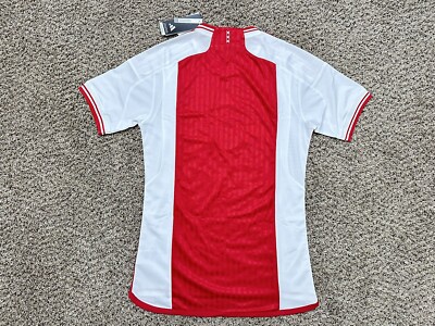 ADIDAS AJAX AMSTERDAM 23/24 HOME STADIUM JERSEY RED WHITE HZ7725