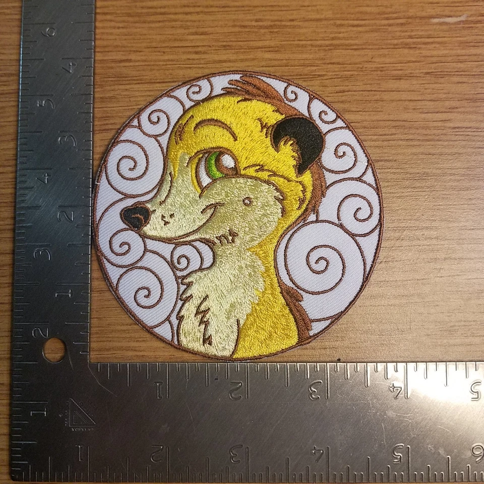 The Lion King Timon Circle Patch 4 inches wide - Image 2 of 3