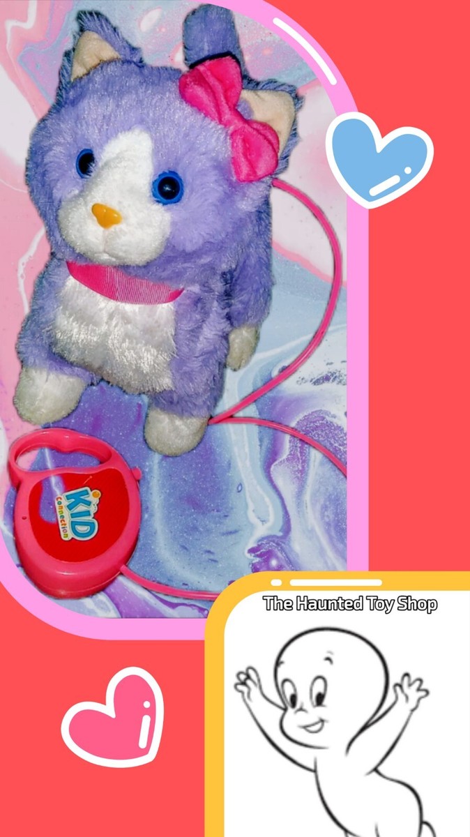 Walking Purple Cat W/Sound Remote Control Leash Plush By Kid