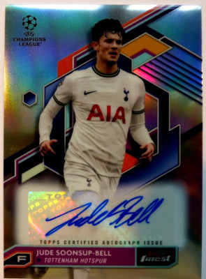 TCS 2364 Topps Finest UCL & UEL 2022/23 Jude Soonsup-Bell Autograph # A-JS