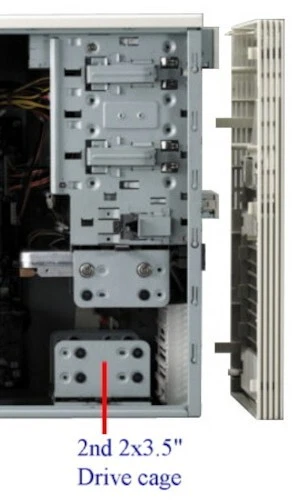 New Vintage AT black chassis, computer case with AT PSU P8 P9 for retro build PC - Picture 9 of 21