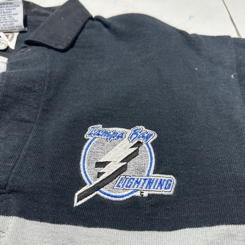 Vintage Tampa Bay Rays Barbarian Rugby Shirt Mens M Multicolor Long Sleeve NHL - Picture 3 of 10