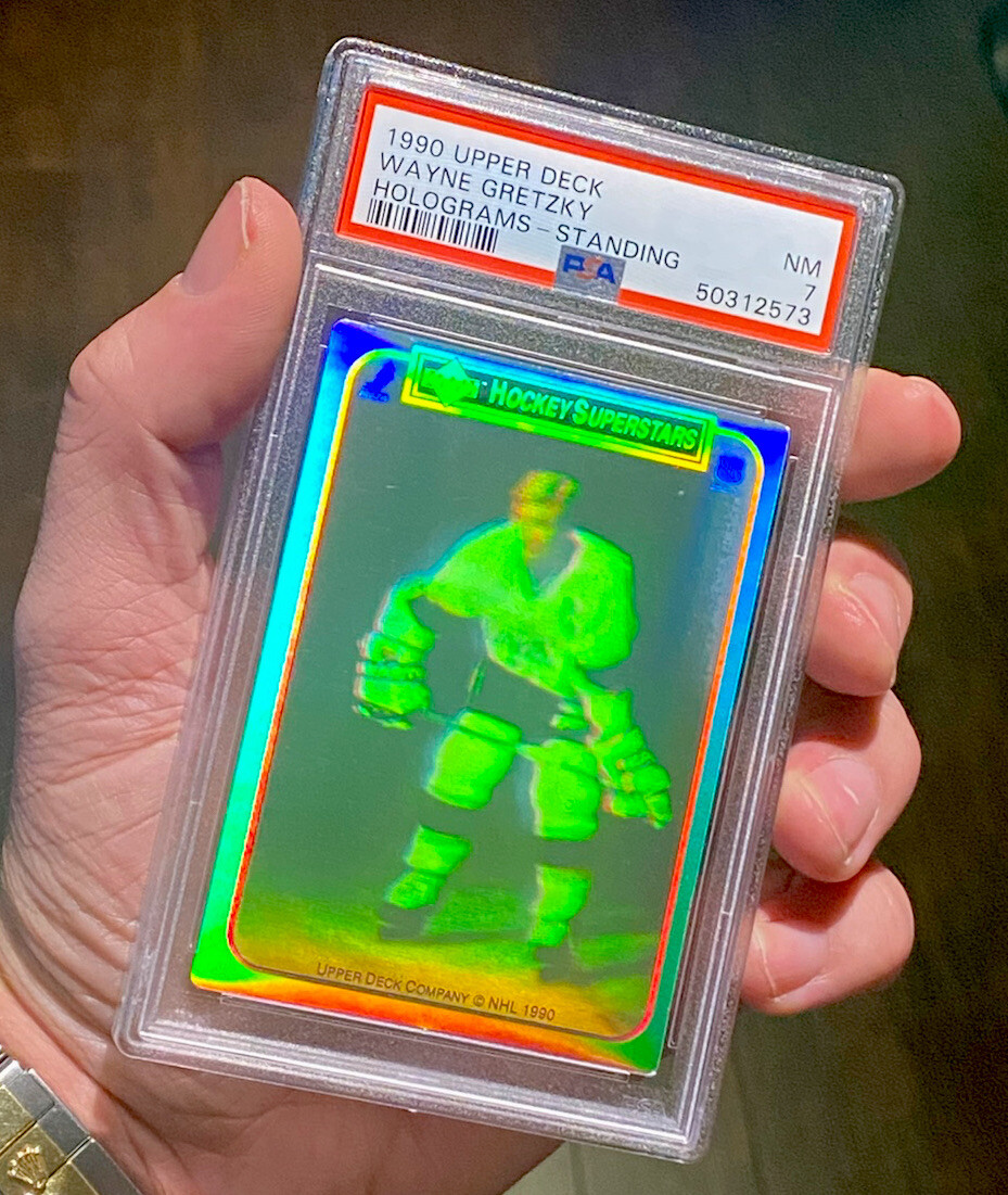 1990 Upper Deck Wayne Gretzky Hologram - Standing PSA 7 NM | eBay