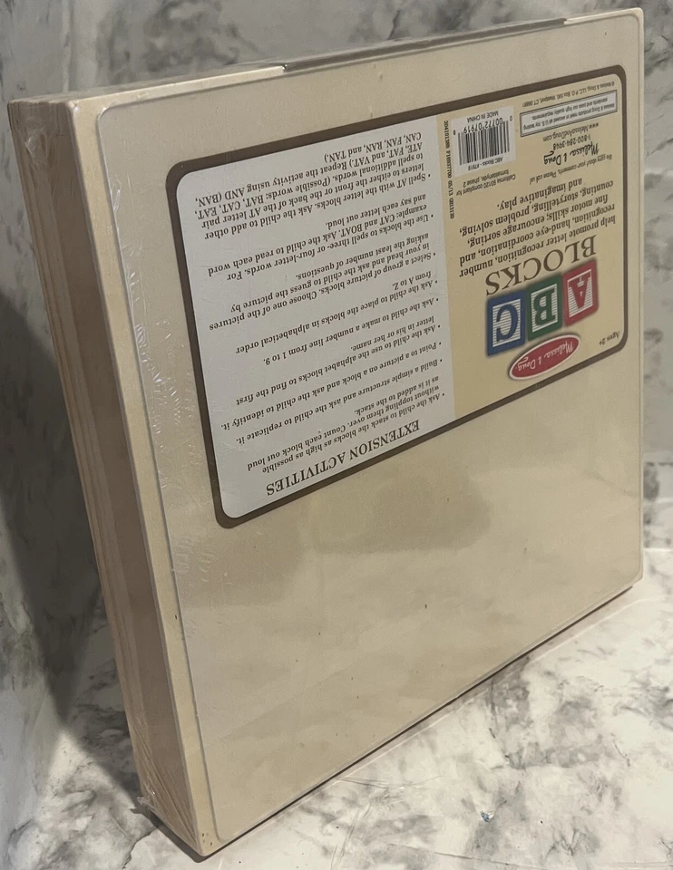 ABC Blocks - 60 Wood Blocks in Sturdy Storage Box - 000772079198 - Image 4 of 4