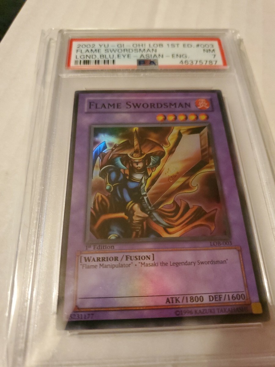 遊戯王 LOB 1st Flame Swordsman 旧アジア PSA 10 YUGIOH! FLAME
