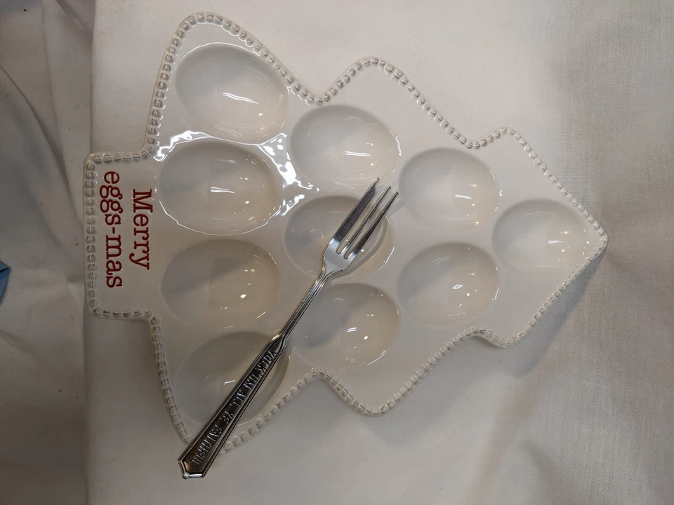 假日圣诞快乐鸡蛋-圣诞树形魔鬼蛋盘盘盘叉 — 第 4/4 张图片