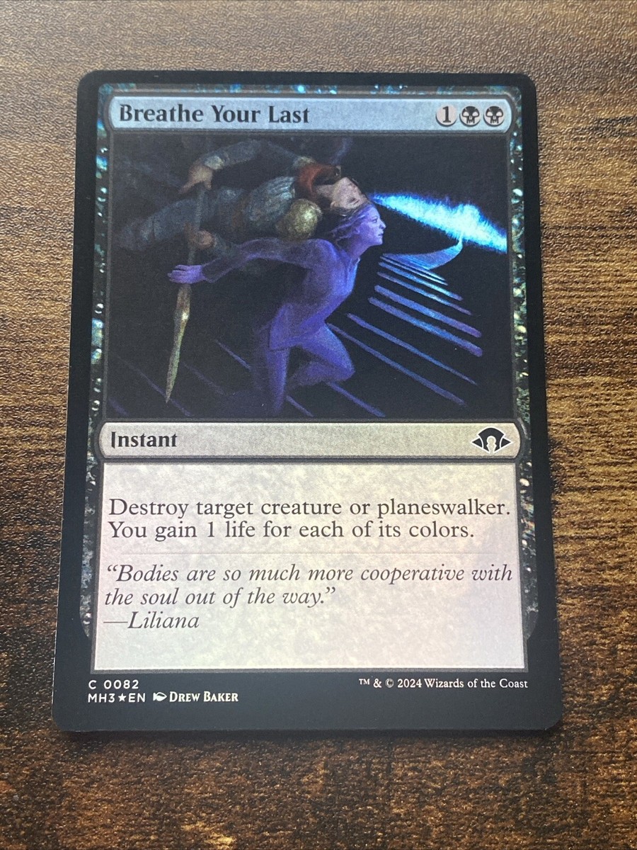 Breathe Your Last 0082 Foil Modern Horizons 3 MH3 MTG Magic The