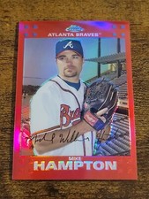 2007 Topps Chrome Red Refractors 190 Mike Hampton /99 Braves SP Rare Color Match
