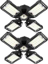 LED Garage Lights Bulb 2 Pack -120W, 12000LM 6500K Led Shop Light with 4+1 Defor