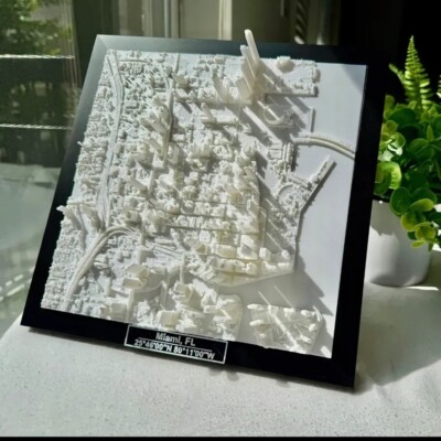 Miami Modern Art 3D City Model | 10''x10''