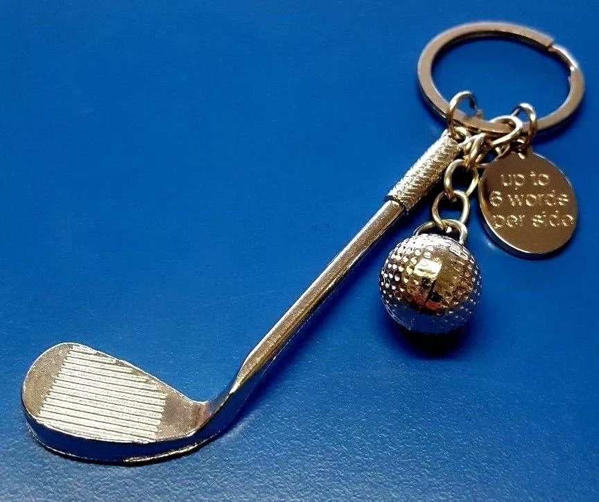 Personalised golf keyring store