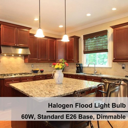 PAR16 Haloge Bulb - 6 Pack 60W 120V E26 Base Warm White 2800k, Long Lasting - Picture 6 of 6