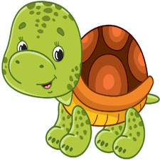 30 Custom Cute Little Turtle Personalized Address Labels