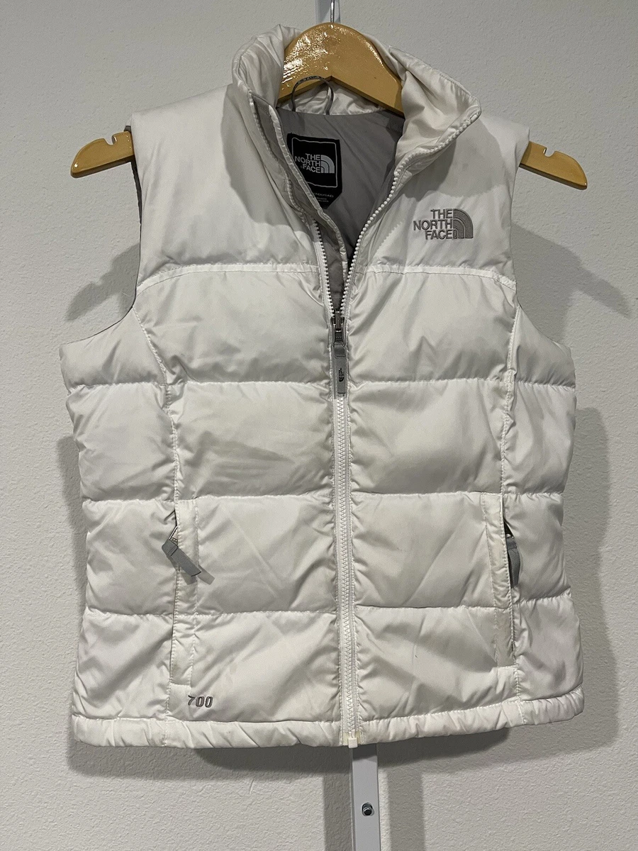North face sales white puffer vest