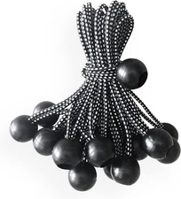Tarps Now 11 Inches Tarp Bungee Ball Cords with Elastic String - Universal Bunge