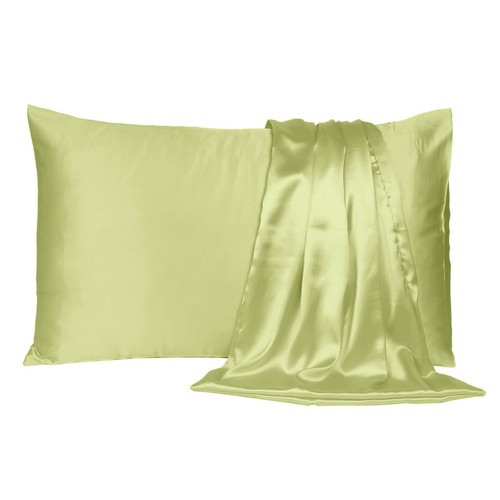 Funda de almohada de seda satinada funda de almohada King Queen estándar cubierta de cojín nueva - Imagen 37 de 251