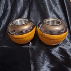 2 Hand Glazed Firepots~Tabletop~Two Toned~Fire Pit~Ceramic~Fire Bowl~Bird Brain — photo 1
