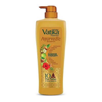Dabur Vatika Ayurvedic Hair Growth Shampoo Damage Therapy All Hair Types 340ML