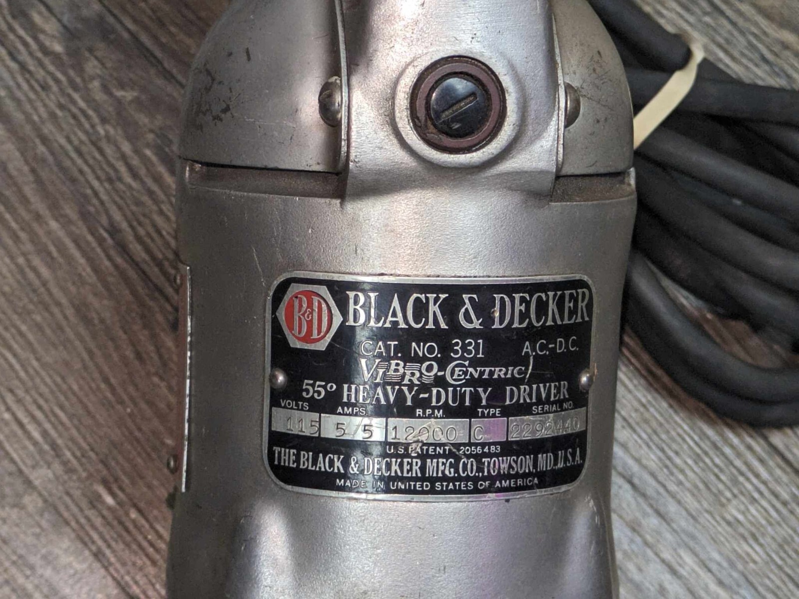 Black and Decker Vibro Centric Valve Seat Grinder Set Stone Dressing W