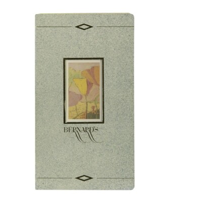 Bernard's - Vintage Restaurant Menu ''Reproduction Print''  Bernard's - 