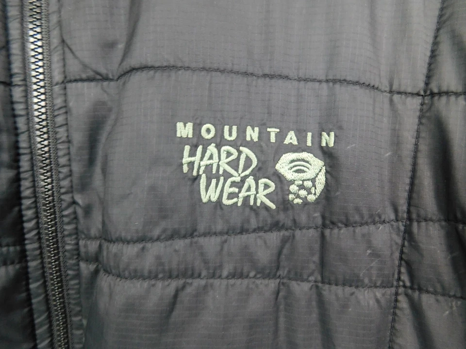 Jaqueta Mountain Hardwear Masculina XL Puffer Reversível Preta Verde Casaco com Zíper - Imagem 2 de 4