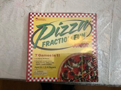 Learning Resources Pizza Fraction Fun Junior 7 Game In 1 Teaches Kids Math 6 yr+