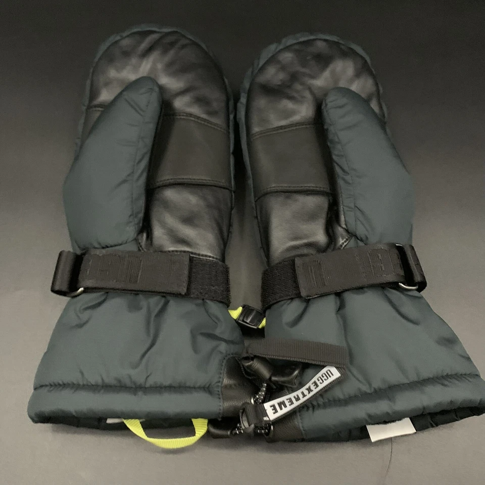 MITONES UGG SHASTA HOMBRE TALLA M NEGROS IMPERMEABLES CORREA PUÑO TORMENTA PIEL SINTÉTICA Foto 2 de 4