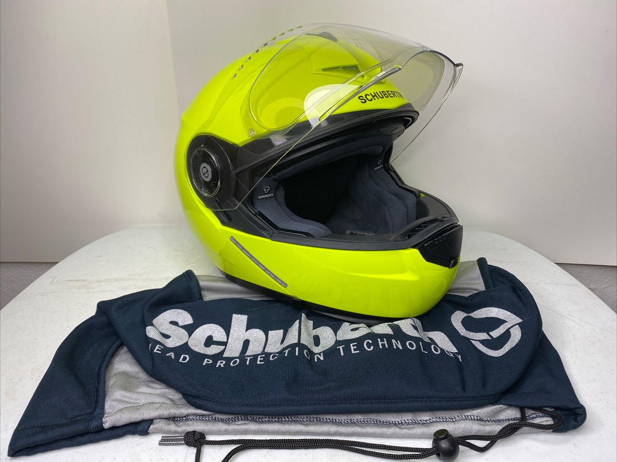 Schuberth C3 Pro Motorcycle Helmet Size 66 S 7/8 218 Yellow High Gloss