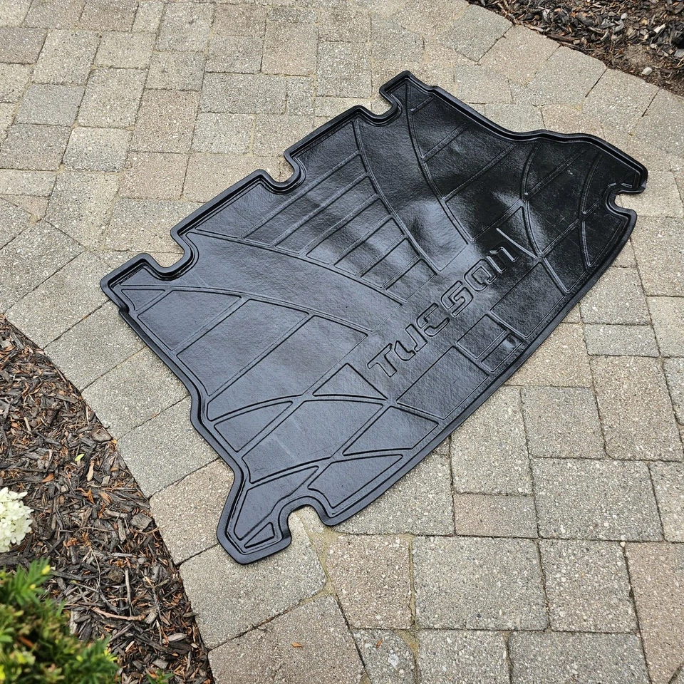 Bandeja alfombrilla de goma para área de carga trasera Hyundai Tucson 2006-2009 00281-T8P00 OEM Foto 2 de 4