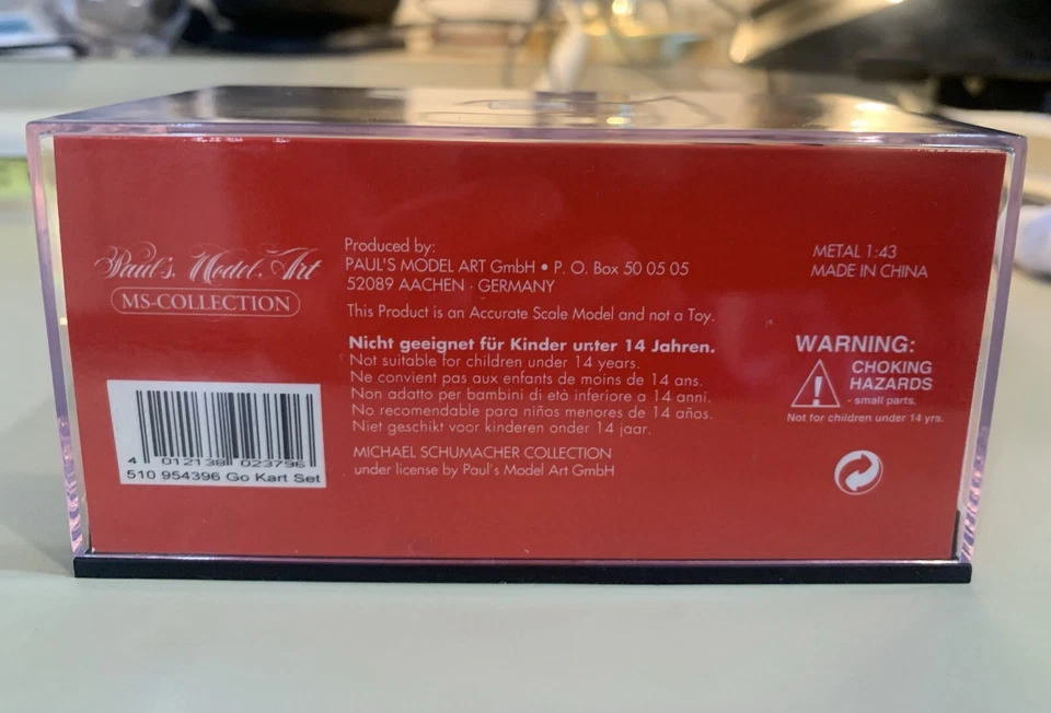 Kart Schumacher Kart Set 1995 & 1996 MSC #34 1:43 Minichamps - Image 3 of 4
