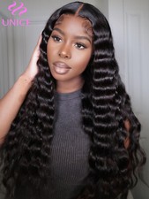 UNice Mongolian Deep Curly Wave Bundles Human Hair Extensions Virgin Hair Weaves