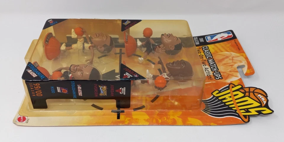 1999 NBA Jams Mattel 4 Action Figures Michael Jordan Iverson Kidd Stoudamire NEW - Image 4 of 4