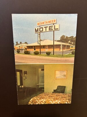 Mountaineer Motel Morgantown West Virginia postcard